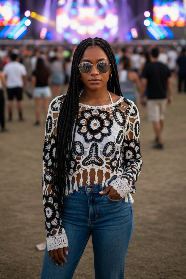 Blusa em croché