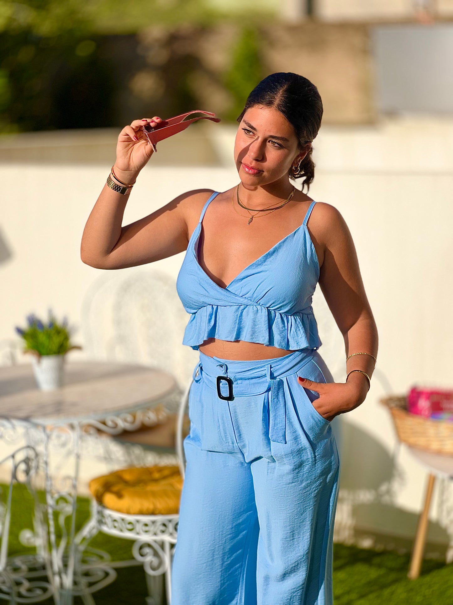 Conjunto de calças e top