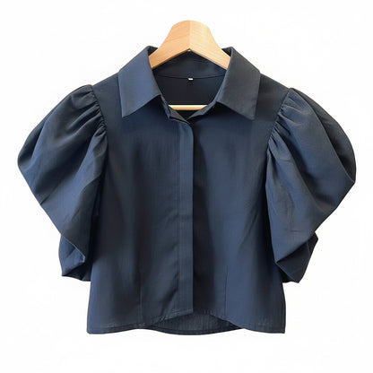 Camisa com folhos